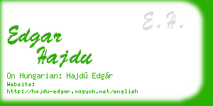 edgar hajdu business card