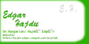 edgar hajdu business card